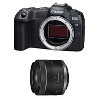 Canon EOS R8 + RF 24-50mm F4.5-6.3 IS STM Kit, 24,2 MP, 6000 x 4000 Pixel, CMOS, 4K Ultra HD, Touchscreen, Schwarz