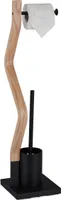 relaxdays WC Garnitur Stahl & Holzoptik