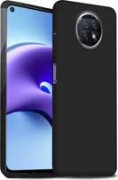 Silikon Hülle für Xiaomi Redmi Note 9T Schutzhülle Matt Schwarz Backcover Handy Case