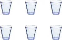 Duralex Set de Picardie Grey Becher 250 ml - Set de 6 Becher de Gehärtetes Glas Beständig und stapelbar - Klassisches und elegantes Design