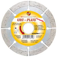 Disc Dia Scheibe Uni Plus Bau für Trocken und Nassschnitt 125x22.2 mm