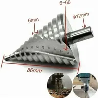 HSS Titan Fräser 6-60mm Senker Stufenbohrer Konusbohrer Schälbohrer Kegelbohrer