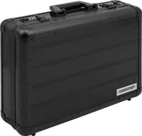 Aktenkoffer Aluminium Attache Koffer Schwarz Zahlenschloss abschließbar - Schwarz