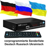 Russische TV Sat Receiver Mediaart -3 FULL HD vorprogrammiert Deutsch Russisch