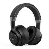 Bluetooth-Kopfhörer mit aktiver Geräuschunterdrückung über dem Ohr mit Mikrofon, Hi-Fi, tiefer Bass, bequeme Protein-Ohrpolster, kabellose Kopfhörer(colourBlack)