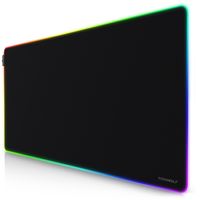 Titanwolf XXXL RGB Gaming Mauspad – 1200 x 600 mm - Mousepad - LED Multi Color - 7 LED Farben Plus 4 Effektmodi - für Präzision und Geschwindigkeit - Gummierte Unterseite