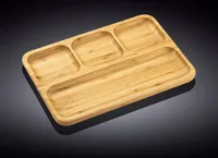 Wilmax Servierplatte mit Unterteilungen, 33 x 23 cm, WL-771222/A