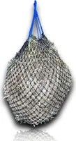 1x Heunetz Pferde extra engmaschig 3cm Netz + 1x Karabiner artgerechte Fütterung  Futternetz Heusack 4,5 kg Füllgewicht- Farbe dunkelblau