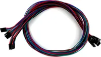 5x 4 Pin Dupont Kabel Buchse-Buchse 70 cm