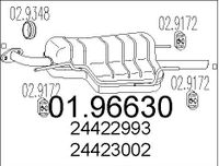 MTS Endschalldämpfer 01.96630 für OPEL Astra G Limousine (T98)