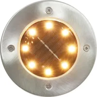 vidaXL Solarne lampy podłogowe 8 szt. Oświetlenie LED w kolorze RGB
