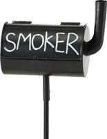 Boltze Aschenbecher Smoker Sturmaschenbecher aus Metall, 20x10 cm, mit Stiel