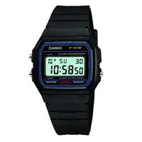 Casio F-91W-1YEF Herren-Armbanduhr, Kunststoff-Gehäuse