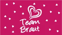 Oblique Unique Braut + Team Braut Dosen Flaschen Sticker 10 Stk JGA Etiketten Aufkleber