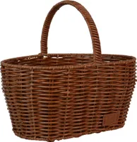 UNUS® Einkaufskorb in Rattan-Optik, Langlebig und Wetterfest, Mittel, Braun