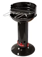 barbecook Holzkohlegrill Säulengrill Stand-Grill eckig 3-Fach höhenverstellbar mit Quick-Stop 62x35x99,5 cm schwarz 