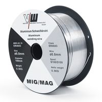 VECTOR WELDING MIG MAG Aluminium Schweißdraht ER4043  Ø 0.8 mm 0,5 kg D100 S100 Rolle
