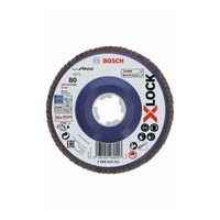 Bosch X-LOCK Fächerscheibe gerade 125 mm K 80 X571 Best for Metal 2608619211