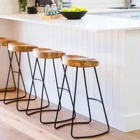 Gastronomiemöbel Bar Gewerblich  Esszimmerstuhl Bartresenstuhl Barhocker Massivholzstuhl hocker 75cm
