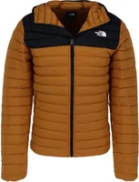 The North Face M Stretch Down Hoodie Timber Tan/Tnf Black Xxl