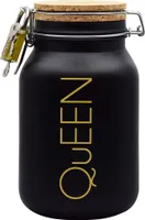 Spardose Geld Geschenk Ideen Queen Design1 Schwarz Größe XL 2 Liter