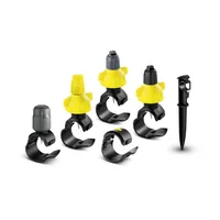 Set accesorii pentru irigare Karcher Rain System, compatibil cu sistemul Karcher Rain System, contine: coliere pulverizare + coliere etansare + duze picurare