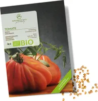 Tomatensamen (Ochsenherz, 10 Korn) - Tomaten Saatgut aus biologischem Anbau ideal für die Anzucht im Garten, Balkon oder Terrasse