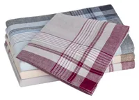 Tobeni 10 Stück Herren Stoff Taschentücher Herrentaschentücher Stofftaschentücher 100% gekämmte Baumwolle , Farbe:Design 2, Grösse:40 cm x 40 cm