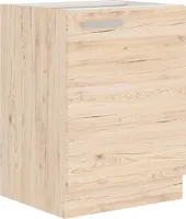Dolní jednodveřová skříňka BERIT - šířka 60 cm, dub bordeaux