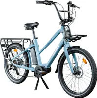 Zündapp Longtail M400 E Bike Lastenrad bis 180 kg 24 Zoll Elektrofahrrad 160-195 cm Mittelmotor Cargo Elektro Fahrrad 7 Gänge Pedelec