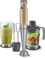 SENCOR SHB 5607CH-EUE3 Tyčový mixér 4 v 1, technologie TITANIUM QuadBlade, příkon 1 200 W, regulace rychlosti (20 rychlostí), 800 ml mixovací nádobka s víčkem, sekáček 1 250 ml