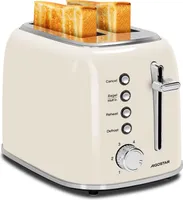 Aigostar 800W Toaster, 2 Scheiben, 4 Funktionen (Bagel/Auftauen/Aufwärmen/Abbrechen), Extra Breite Toastschlitze, 6 Bräunungsstufen, Liftfunktion
