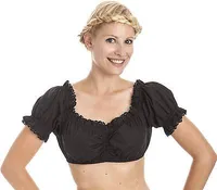 Dirndlbluse Winter 43800-4 schwarz 32