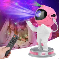 Sternenhimmel Projektor Rosa Astronaut LED Galaxy Projektor mit Timer Fernbedienung Nachtlicht Sternenprojektor für Kinder Erwachsene
