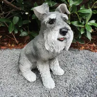 Gartenfigur Deko Figur Hund Boston Terrier 