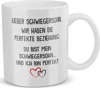 22Feels Schwiegersohn Geschenk Hochzeit Tasse Bräutigam Männer Vatertag Weihnachten Geburtstag Kaffeetasse Geschenkidee