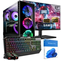 KRAFTPC Gaming PC Komplett Set Intel Core i9 12900KF - GeForce RTX3060 12GB -  1TB M.2 SSD - 32GB DDR4 - Windows 11 - WLAN - 27" TFT - Tastatur/Maus