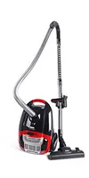 Fakir Red Vac Power Staubsauger mit Beutel 700W, Bodenstaubsauger, HEPA H13 Filter, sehr leisem Hocheffizienzmotor 69dB(A), 3l Staubbeutel, 9m Radius
