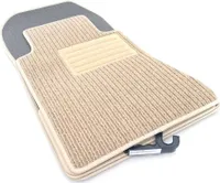 Rips Fußmatten Mercedes-Benz 190 W201 Automatten Set Original Qualität Autoteppich Beige 4-teilig