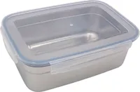 Edelstahl Frischhaltedose 350ml Vorratsdose Brotdose Lunchbox Klickverschluss
