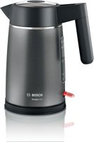 Bosch TWK5P480 Wasserkocher Edelstahl/schwarz, Farbe:Grau