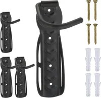 relaxdays Schwarze Fahrrad Wandhalterung 4er Set
