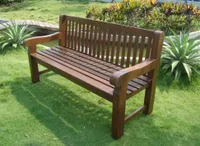 TPFGarden® Gartenbank / Holzbank BRISTAL 162cm 3-sitzer aus Eukalyptus  massiv✔ | Holz von höchster Qualität✔ | -✔  | Farbton: dunkel geölt✔