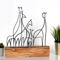 Evila Originals, M-033, Dekofiguren, Schwarz, Metall, 30 x 35 x 3,5 cm