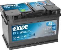 Exide EL652 Start-Stop EFB 12V 65Ah 650A Autobatterie inkl. 7,50€ Pfand