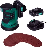 Vonroc Exzenterschleifer Akku, Schleifmaschine - Handschleifer mit Staubbehälter