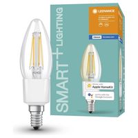 Ledvance LED Filament Smart+ Kerze 4W = 40W E14 klar 470lm warmweiß 2700K Dimmbar App Google Alexa Apple HomeKit Bluetooth