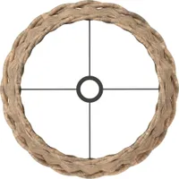 vidaXL Lampenschirm Braun Ø45x28 cm Korbweide