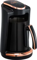 Any Morning Türkische Kaffeemaschine, 4 Tassen, Edelstahl-Doppelausguss, Brauerkennungssensor, automatische Abschaltung und Trockenkochschutz