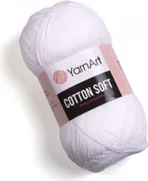 YarnArt Baumwolle Soft 62 – Hochwertiges Baumwollgarn in Optikweiß – Weich, Atmungsaktiv & Perfekt für Sommerprojekte, 100g